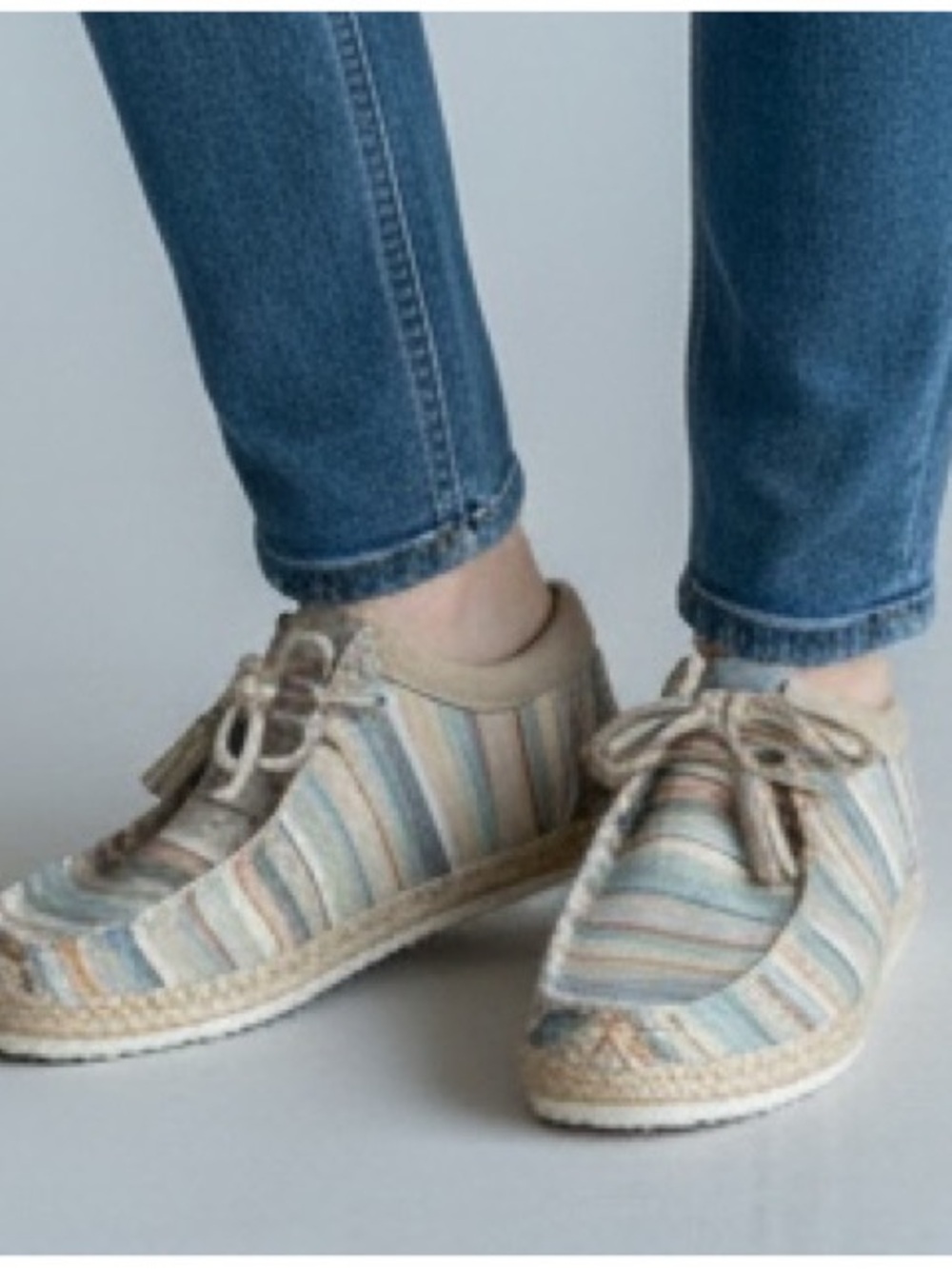 Sanuk Size 10 Shaka Lite SI Blanket Multicolor Striped Side Walk Surfer Shoes